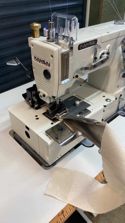 Machine industrielle - KANSAI DLR-1508PR - Fabrication anse de tote bag – Image 5