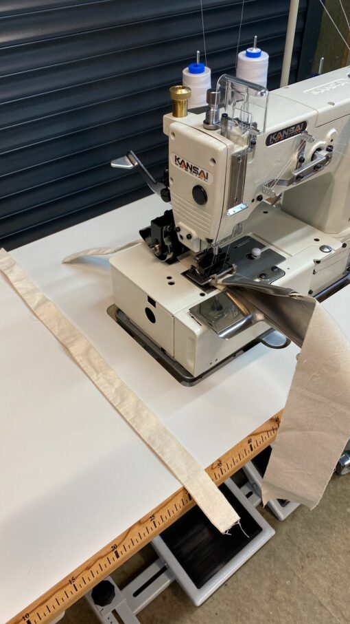 Machine industrielle - KANSAI DLR-1508PR - Fabrication anse de tote bag – Image 2